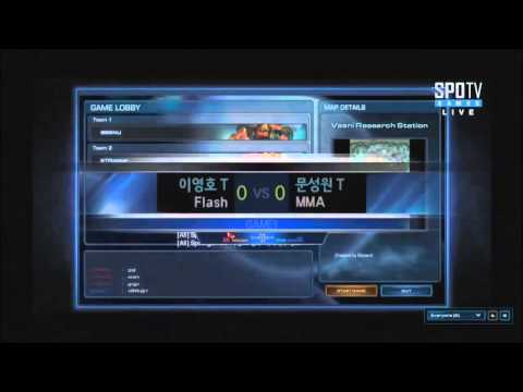 Starcraft II HOTS Proleague 2015 PlayOff Game 1 KT Rolster "Flash" vs Sbenu "MMA"