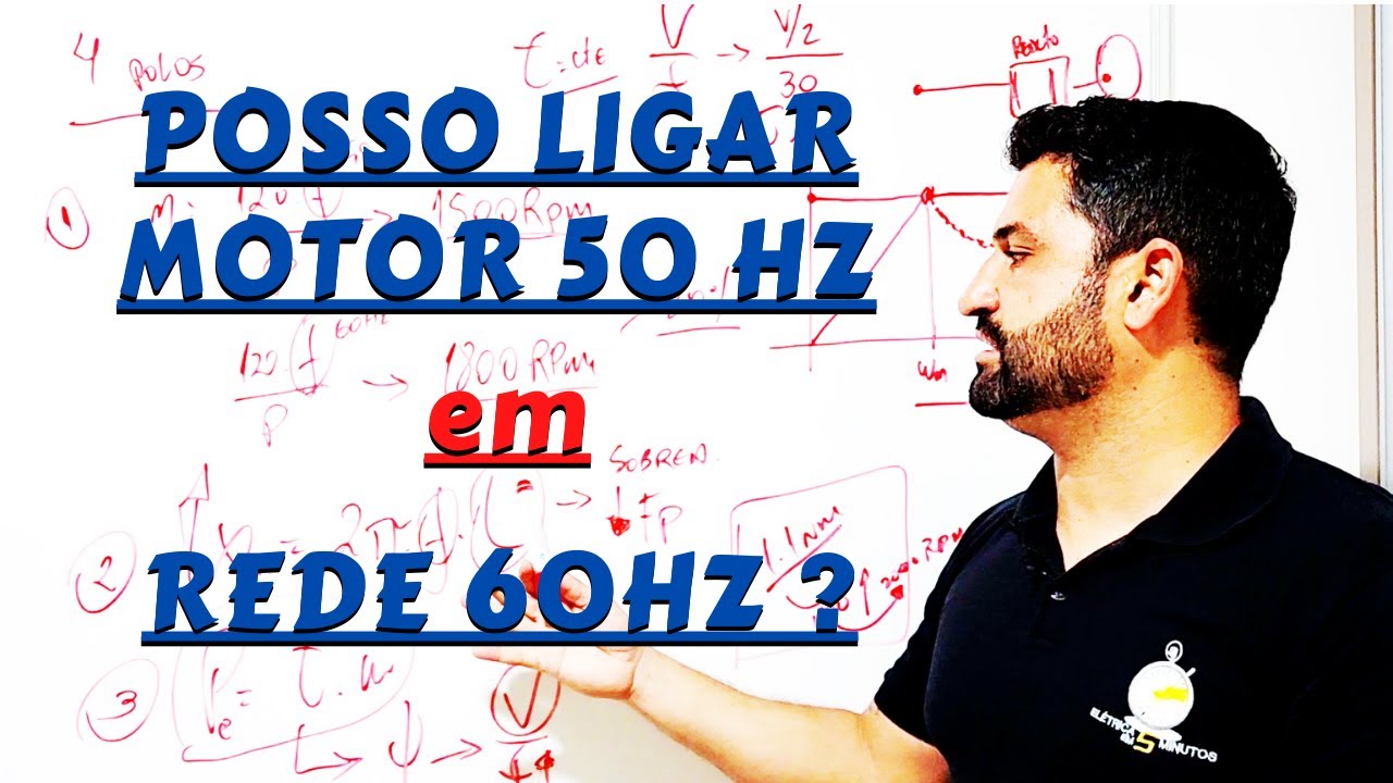 Podemos conectar um motor de 50 Hertz (Hz) em rede de 60 Hertz (Hz) ? o que acontece ?