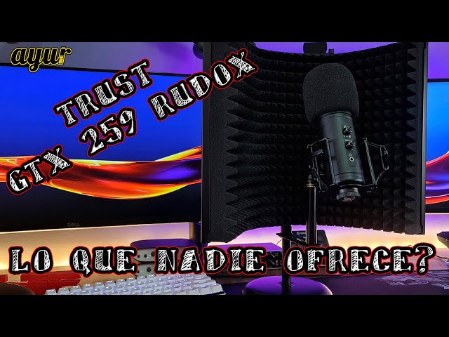 Vídeo relacionado con Trust Gaming 23874 GXT Micrófono Profesional con Pantalla Absorbente GXT 259 Rudox, Micrófono USB de Condensador para Cantar, Estudio, Grabación, PC, Podcast, Streaming, Voz, Youtube