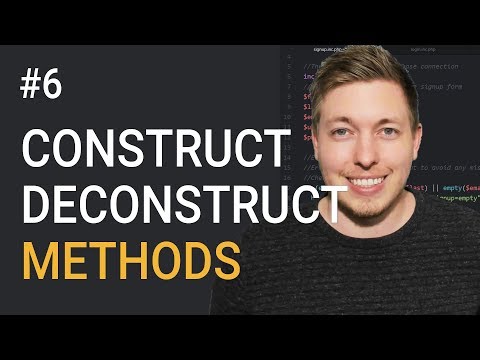 6 Constructors and Destructors in OOP PHP | Object Oriented PHP Tutorial For Beginners | mmtuts