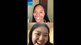 Girl does impression of Tiahra Nelson from the Electric Love video - Tiahranelson Instagram Live