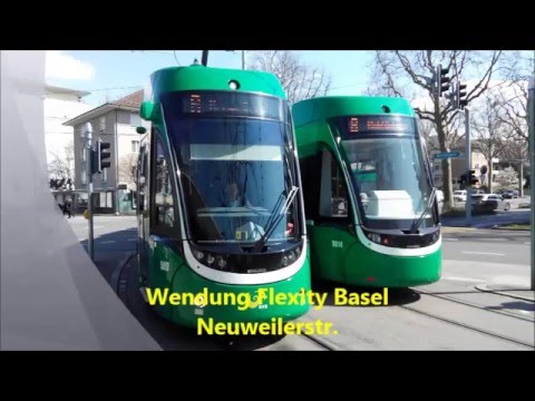 Wendung Flexity Basel Neuweilerstraße