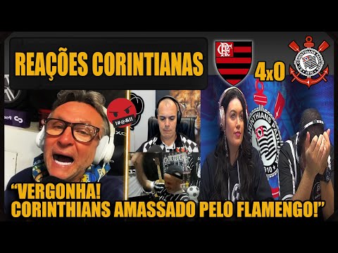 REAÇÕES dos CORINTIANOS - FLAMENGO 4x0 CORINTHIANS - BRASILEIRÃO - VAMOS RIR DO CORINTHIANS!