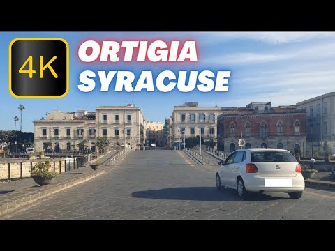 4K DRIVING IN ORTIGIA ISLAND - SYRACUSE (SIRACUSA) | Driving in Sicily 4K 2023