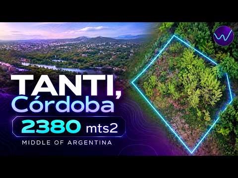 Land for Sale in Tanti, Córdoba, Argentina | 2,380 m² | Cabin Retreat Potential