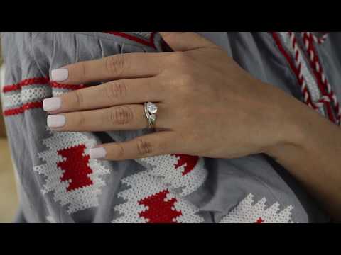 0.26 Ct. Bow Designed Contour Channel Anniversary Ring Wrap - TwoBirch TB-WRAP-0075-WG-E