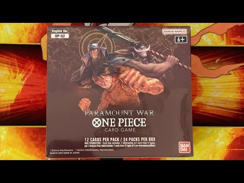 One Piece Card Game Paramount War OP-02 English Booster Box Opening
