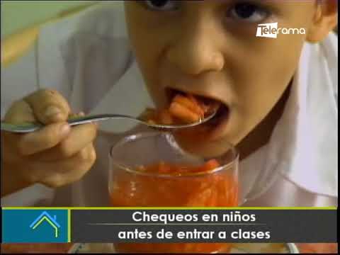 Chequeos en niños antes de entrar a clases