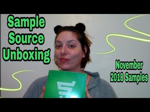 SampleSource Unboxing: November 2018 Samples