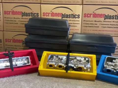 Scribner Plastics Cylinder Head Shipping & Storage Container