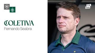 🎙️ COLETIVA | Botafogo 2x2 Coritiba | Entrevista com o técnico Fernando Seabra.