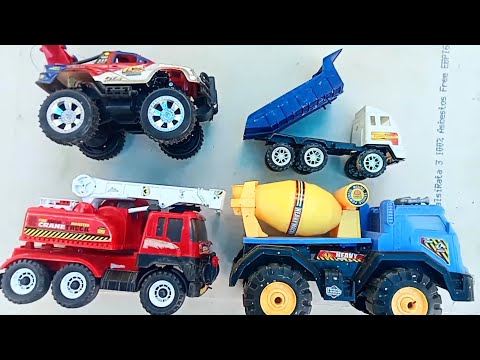Mainan Mobil Truk Molen Besar, Monster Truck Crane, Dump Truck Pasir, Mobil Monster