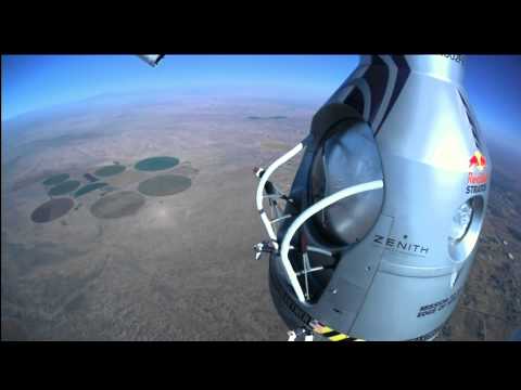 Felix Baumgartner's stratosphere jump - Highlights