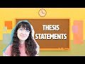 How To Write An Essay: Thesis Statements