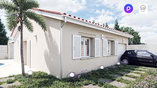MAISON 60M2 AVEC GARAGE / ANIMATION 3D / D5 RENDER !