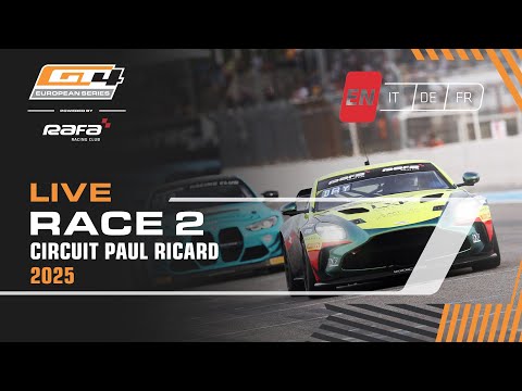 LIVE I Race 2 I Paul Ricard I GT4 European Series pwd by RAFA Racing Club 2025 (English)