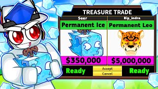 Trading PERMANENT ICE Fruit For 24 Hours! (Blox Fruits)