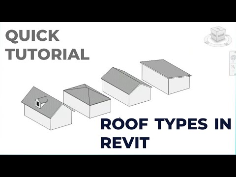 Quick Tutorial on How To Create Different Roof Types in Revit