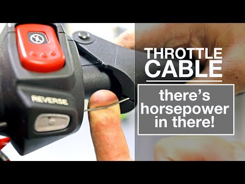 Snowmobile throttle cable. HIDDEN HORSEPOWER!