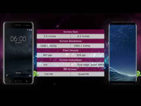 Nokia 6 vs Samsung Galaxy S8 Plus - Phone comparison