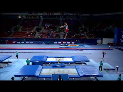 SCHULDT Matthias (GER) M - 2022 Trampoline Worlds, Sofia (BUL) - Q Trampoline Exercise 2