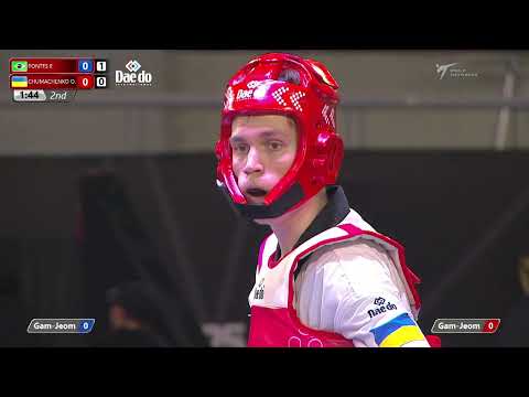 109 M-74kg R-32 PONTES E. BRA 🔵 vs 🔴 CHUMACHENKO O. UKR I Guadalajara 2022 WT Championships