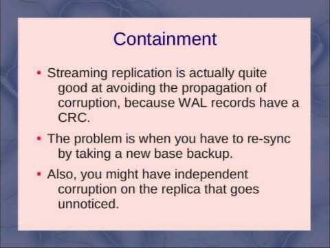 Corruption Detection and Containment