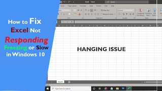 how to Fix Excel Not Responding/ Freezing or Slow / hang issues in Windows 10