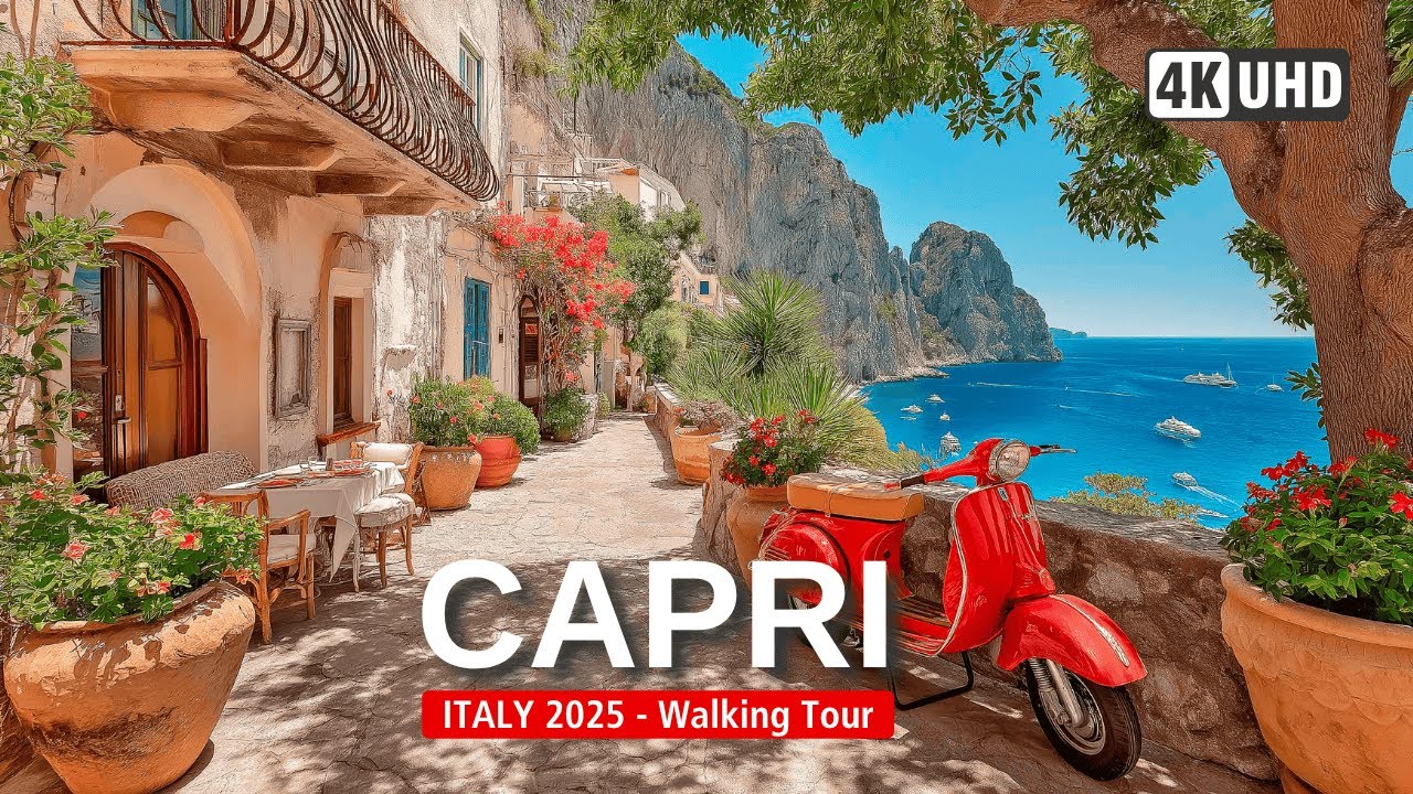 Immersive street-level walking tour through CAPRI, Italy, showcasing authentic urban landscapes, local architecture, and the vibrant atmosphere of the city's neighborhoods