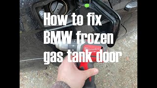 Fixing permanently E90 frozen fuel door problem. S4E5