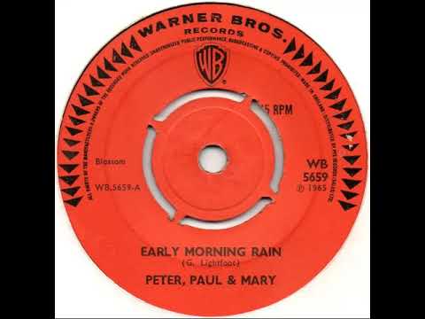 UK New Entry 1965 (252) Peter, Paul & Mary - Early Morning Rain