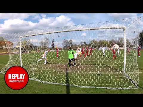 Bramki z meczu Mamry Giżycko - Mazur Ełk 2:2 (2:0)