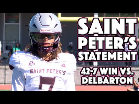 St. Peter's Prep 42 Delbarton 7 | Week 3 Highlights | Marauders Dominate Green Wave!