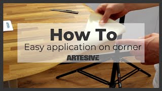 Easy Application of self-adhesive film on a Corner and Edge