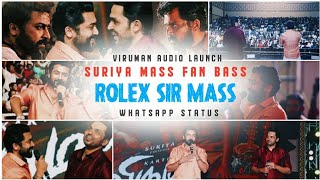 Suriya Fans Mass Whatsapp Status Tamil🔥Rloex Mass / viruman audio launch ❤