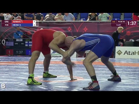 Qual. FS - 86 kg: T. XENIDIS (GRE) df. V. HEINO (FIN), 6-2