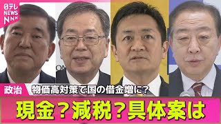 【政治ニュース】公明代表が“減税・給付”強調　自民幹部は減税に慎重論　“トランプ関税”影響広がる / 現金？減税？具体案は　物価高対策で国の借金増に？──政治ライブ（日テレNEWS LIVE）