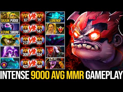 INTENSE 9000 AVG MMR GAMEPLAY!!! RANK 67 DAXAK PUDGE OFFLANE | Pudge Official
