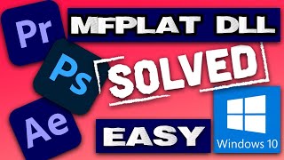 How to fix MFPlat.DLL  missing on Windows 10 2020-2021 [EASY]