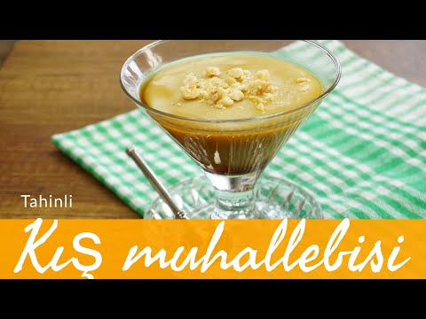 Krem karamel tadında Tahinli kış muhallebisi / tatlı tarifleri / Figen Ararat