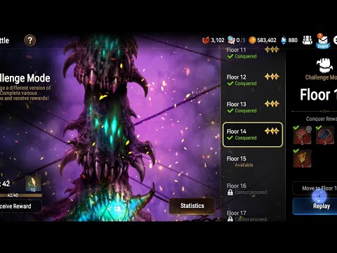 Epic Seven Abyss Challenge Mode Stage 14 on 3*