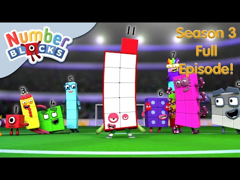 Eleven ⚽️ | Full Episode – S3 E21 | Learn to Count – Numberblocks - Kingdom Kids Zone, Little Learners - Numberblocks