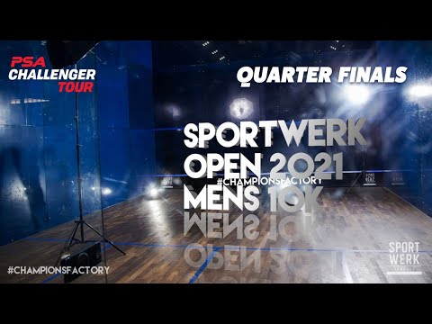 LIVE SQUASH:  Sportwerk Men's Open 2021 - Quarter Finals