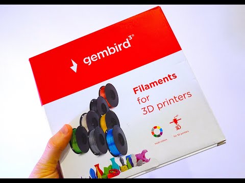 GEMBIRD 3DP-PLA+1.75-02-R siūlas Gembird PLA-plus Raudona 1,75mm 1kg video