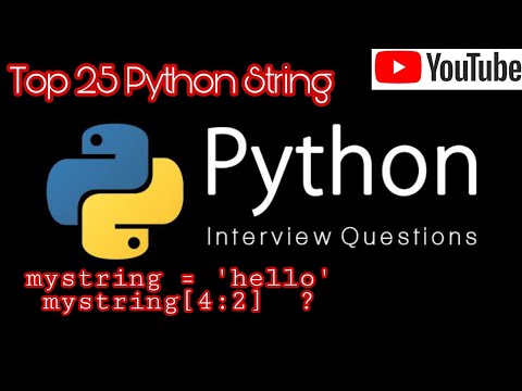 Top 25 Python String Interview Questions