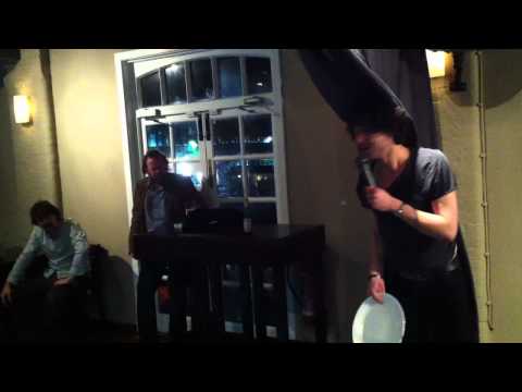 Alex Zane throws a plate at The Laughing Jaabs