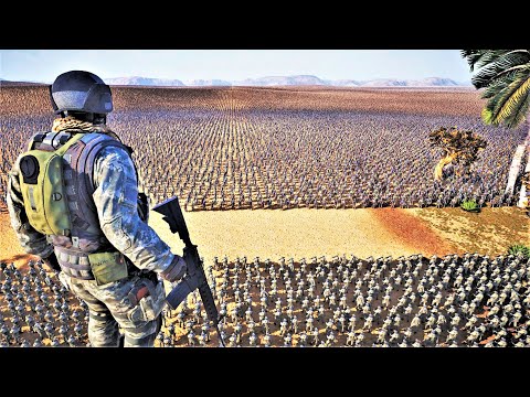 20.000 MODERN SOLDIERS vs 1 MILLION MEDIEVAL ARCHERS - Ultimate Epic Battle Simulator 2 | UEBS 2