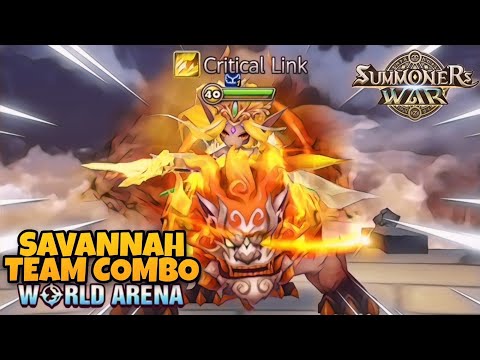 Savannah Team Combo in World Arena Ep. 4 - Summoners War