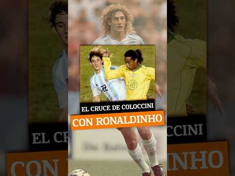 El CRUCE de COLOCCINI y RONALDINHO #argentina #futbol #bocajuniors #ronaldinho #futbolargentino