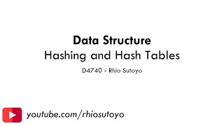 Struktur Data - Hashing and Hash Tables